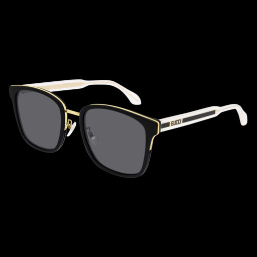 Gucci GG OVERSIZED SQUARE ACETATE SUNGLASSES - Sunglasses -  black/grey/black - Zalando.de
